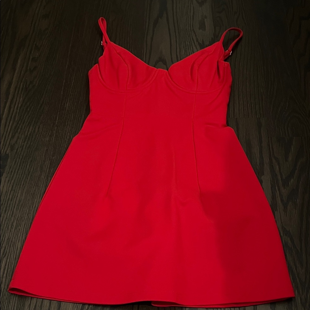 Princess Polly Red Spaghetti-Strap Mini Dress